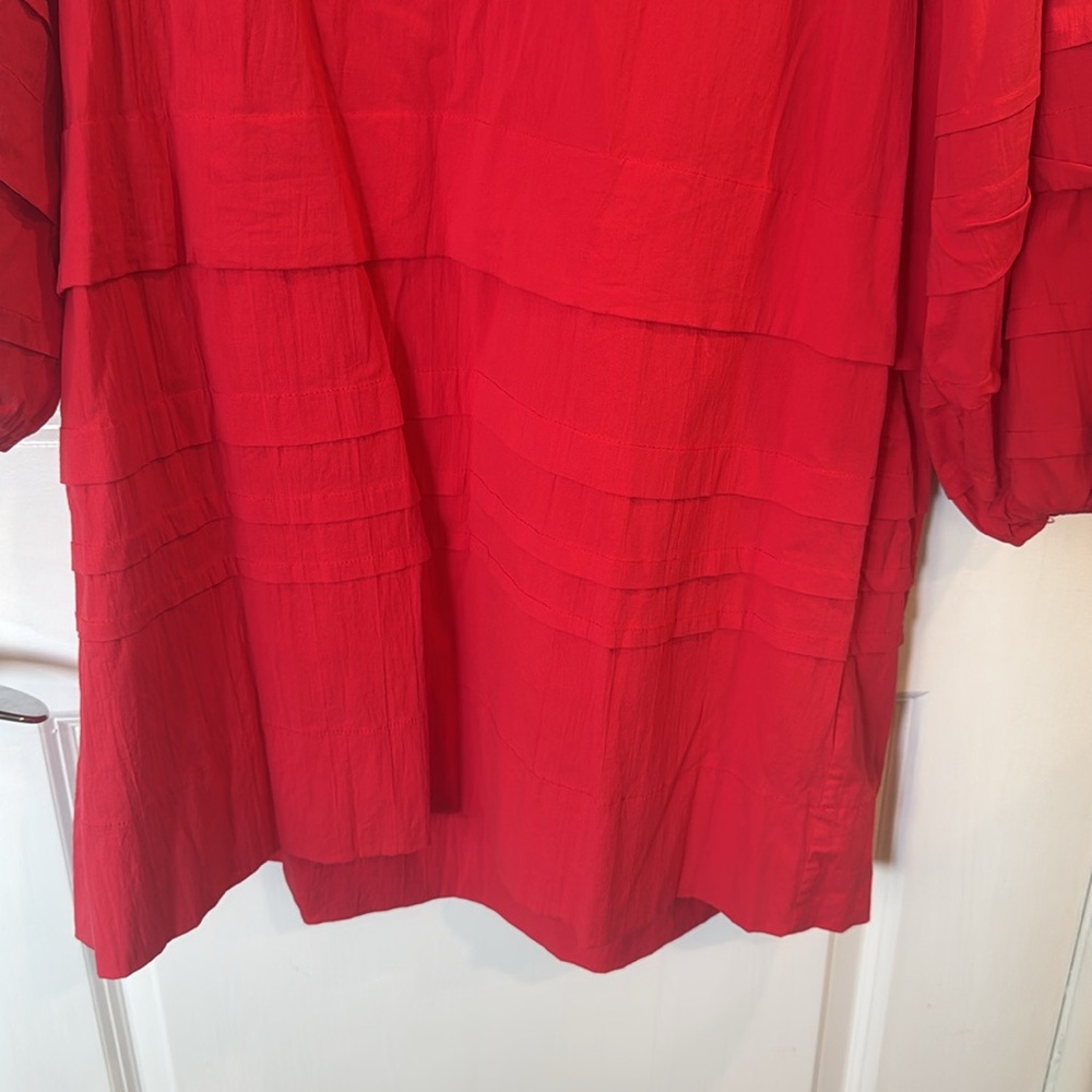 Pomander Place Tuckernuck Red Chelsea Dress Size Medium - Picture 4 of 8
